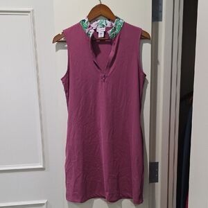 Tommy Bahama Golf Dress with Pockets & Floral Collar